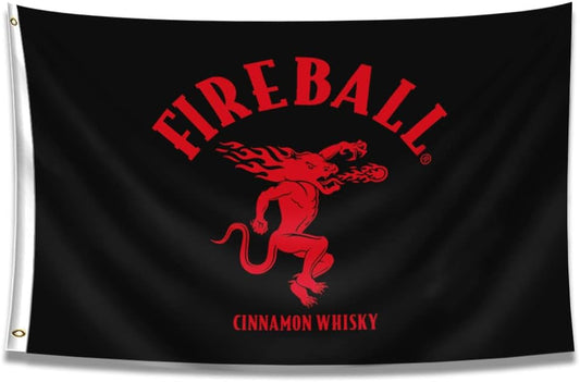 Fireball 3'X5' Flag Banner 