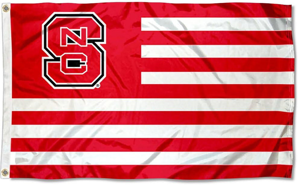 North Carolina State Wolfpack Stars and Stripes Nation Flag