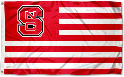 North Carolina State Wolfpack Stars and Stripes Nation Flag
