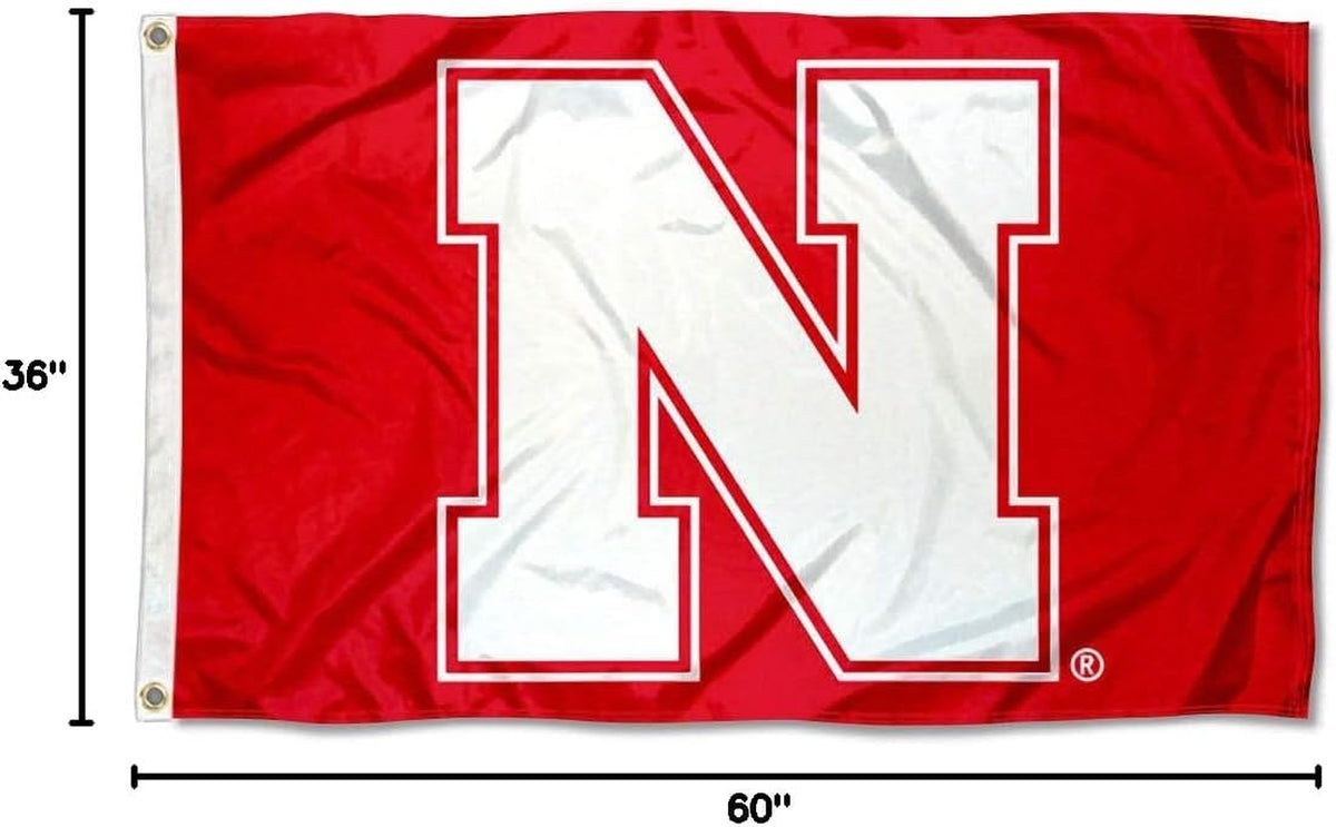 Nebraska Cornhuskers N Logo Flag