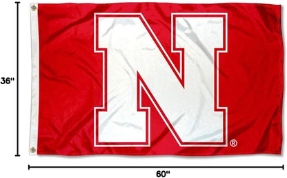 Nebraska Cornhuskers N Logo Flag
