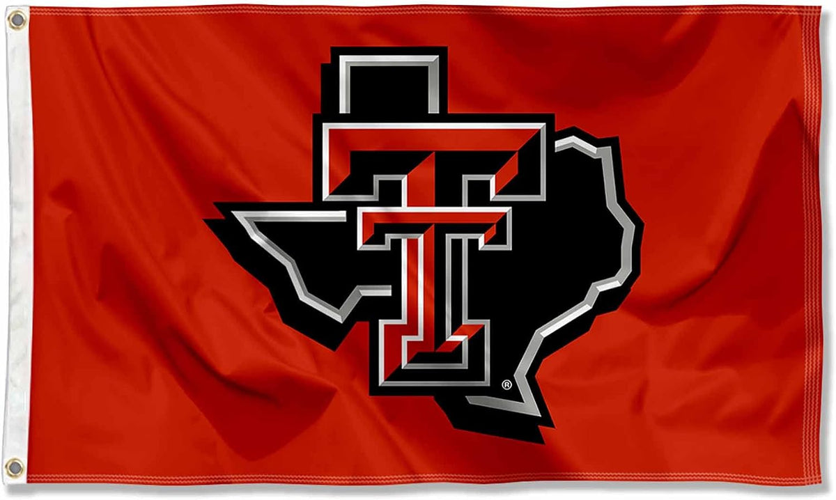 Texas Tech Red Raiders State of Texas Flag