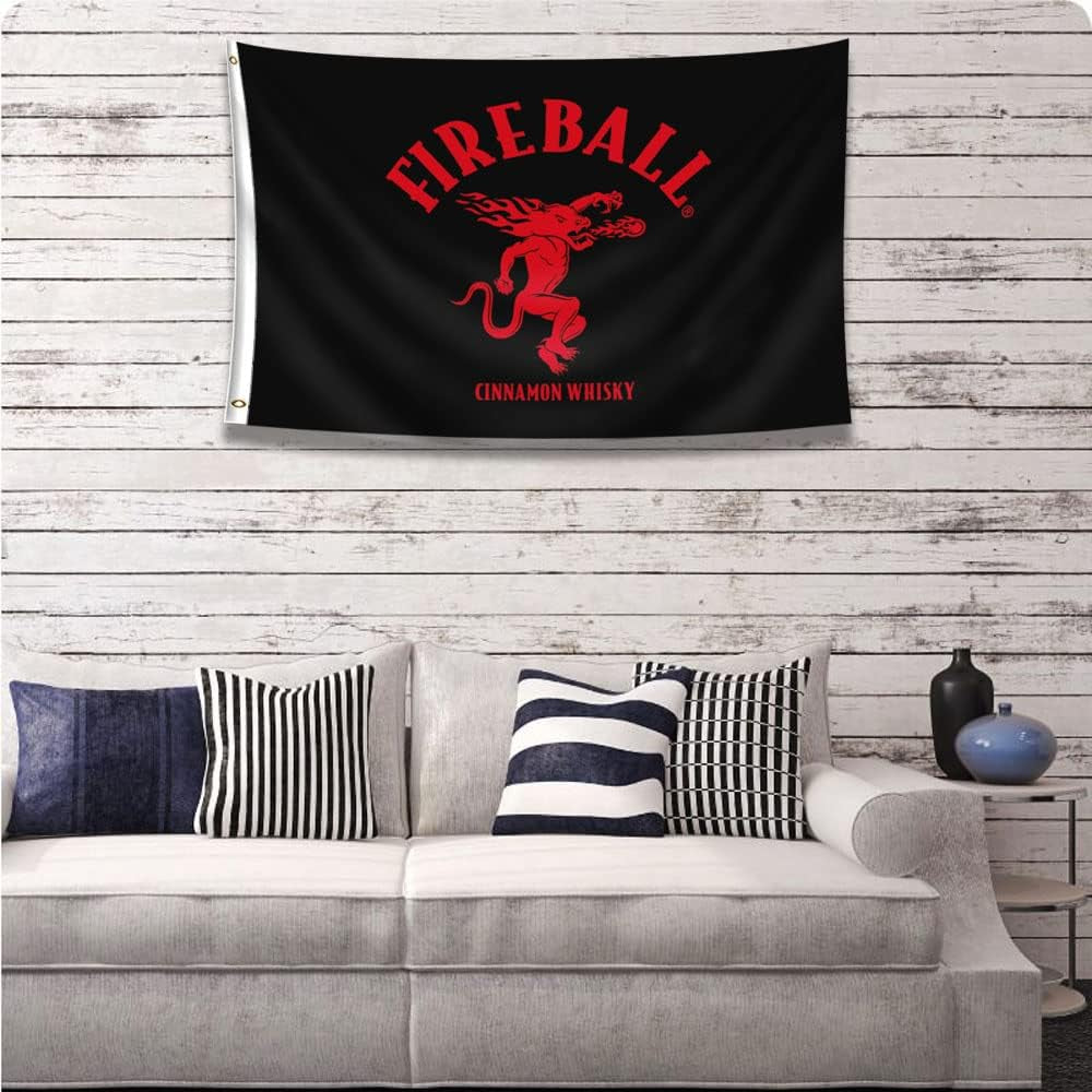 Fireball 3'X5' Flag Banner 