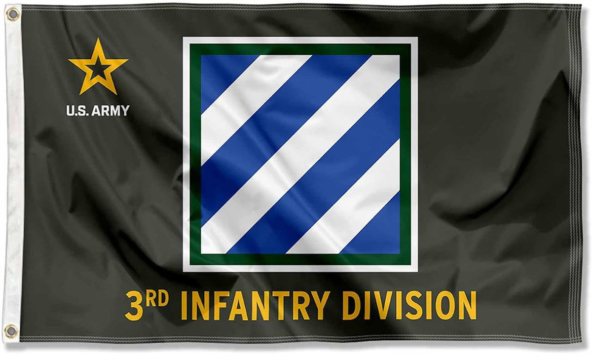 US Army 3Rd Infantry Division Banner Grommet 3X5 Flag