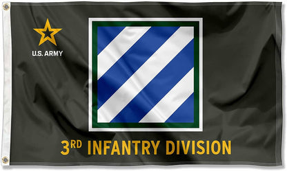 US Army 3Rd Infantry Division Banner Grommet 3X5 Flag