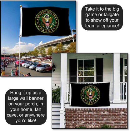 United States Army Military Service Mark Flag