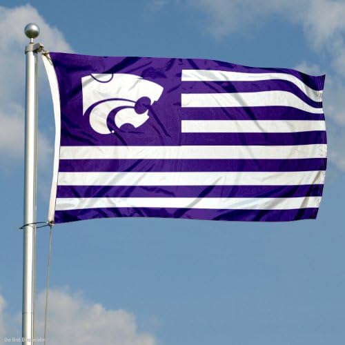 Kansas State Wildcats Stars and Stripes Nation Flag
