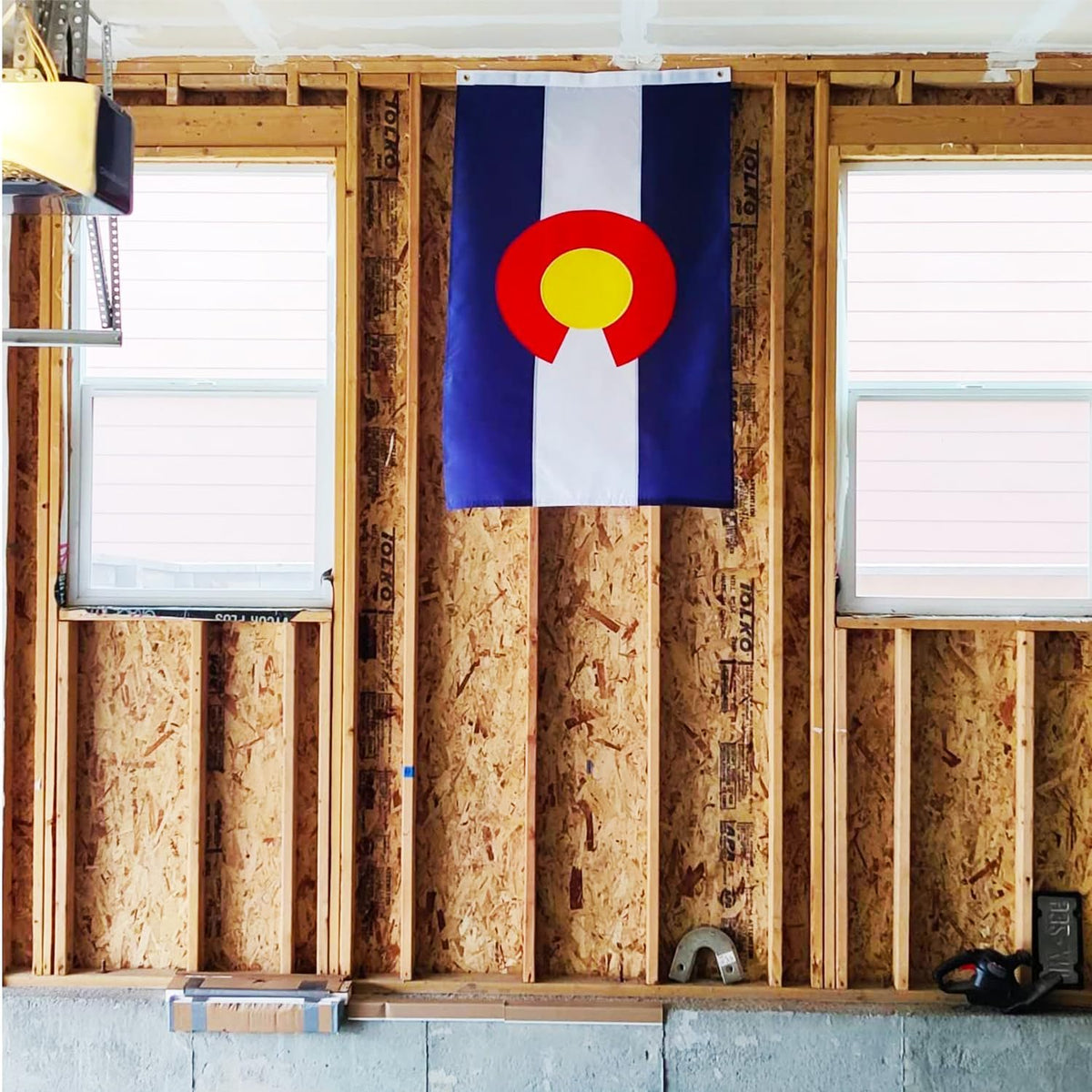 Colarado Colorado State Flag 3X5 Outdoor Double Sided- 3Ply 240D 4 Rows Stitched- 3X5 Large Colorado Flag Wall- UV Fade Resistant with Canvas Header & 2 Brass Grommets