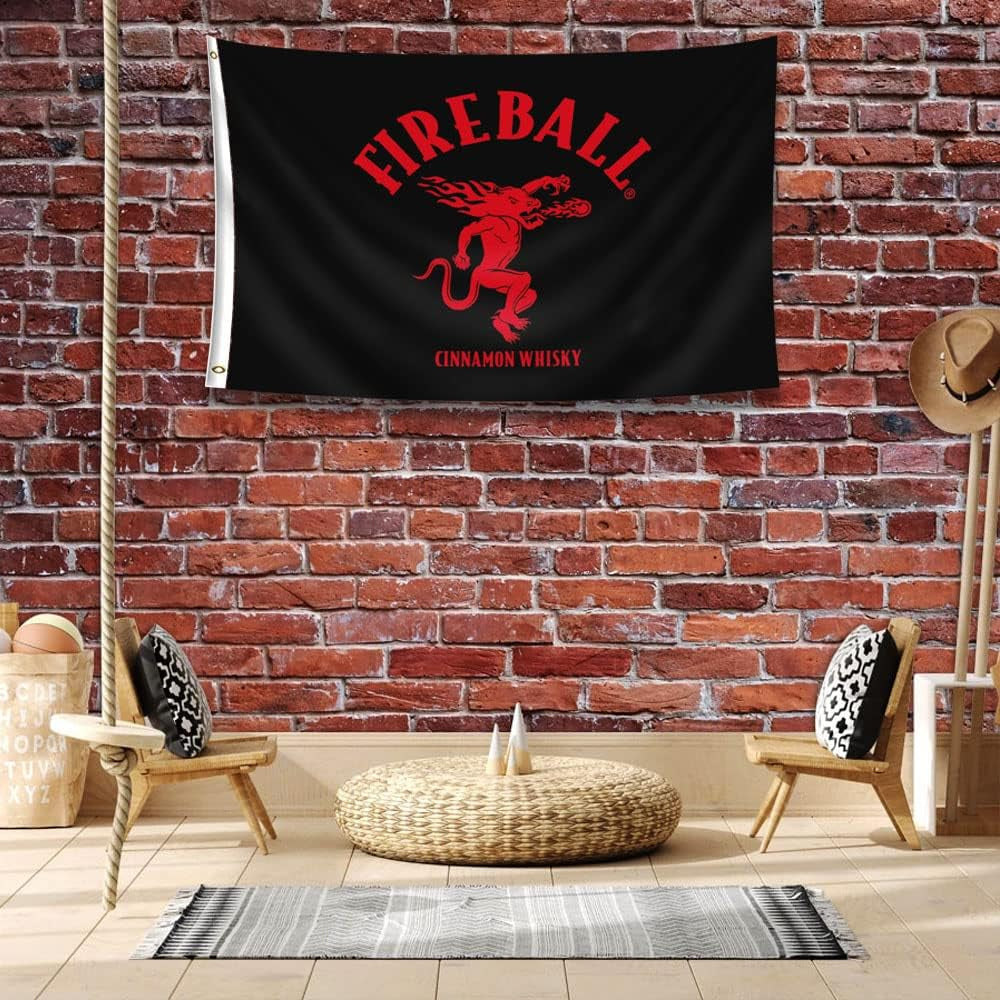 Fireball 3'X5' Flag Banner 