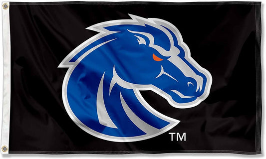 Boise State Broncos Black 3X5 Flag