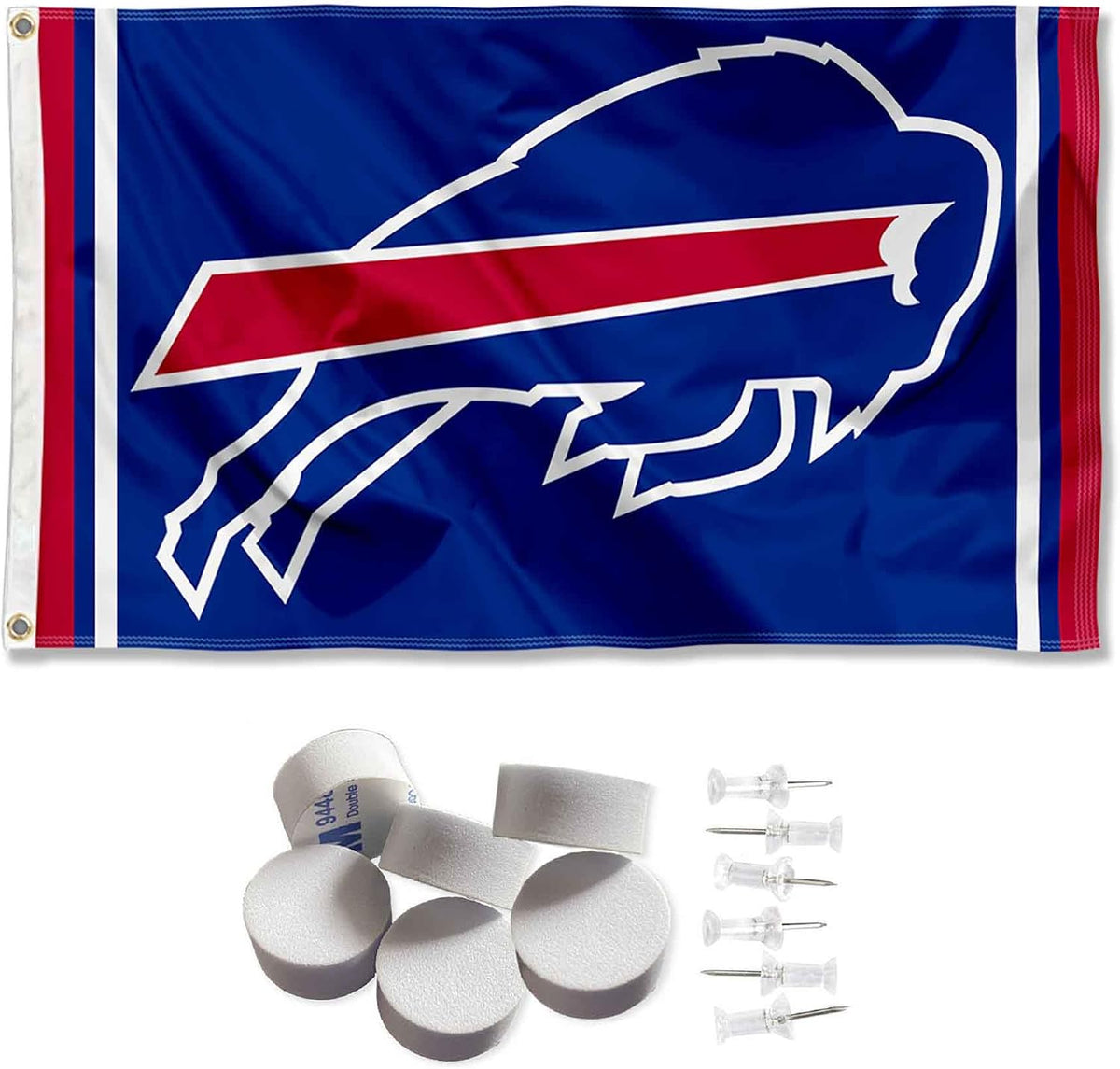 Buffalo Bills Banner and Tapestry Wall Tack Pads