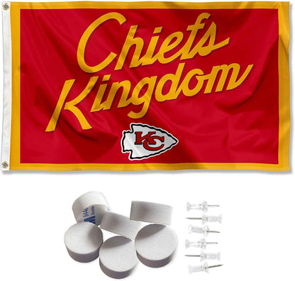 Kansas City Chiefs Chiefs Kingdom Banner and Tapestry Wall Tack Pads