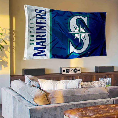 Seattle Mariners Logo Banner and Tapestry Wall Tack Pads