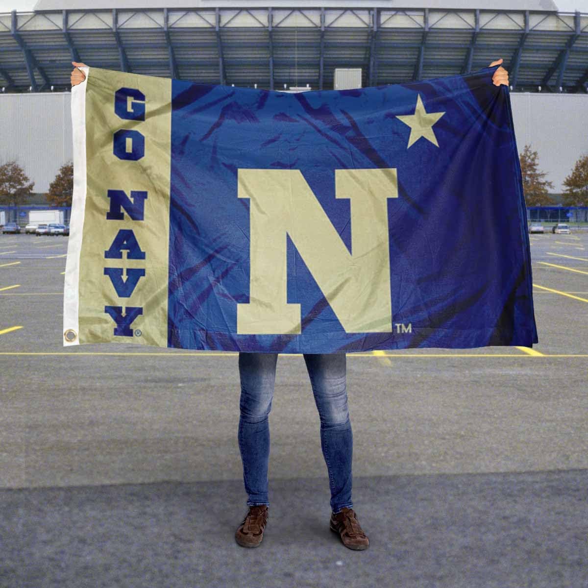 Navy Midshipmen Vegas Gold Flag