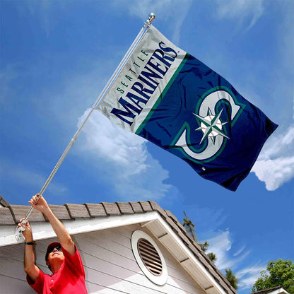 Seattle Mariners Logo Banner and Tapestry Wall Tack Pads