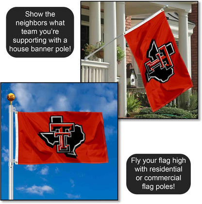 Texas Tech Red Raiders State of Texas Flag