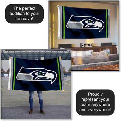 Seattle Seahawks Large NFL 3X5 Flag