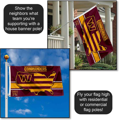 Washington Commanders Nation USA American Country Large Pole Flag