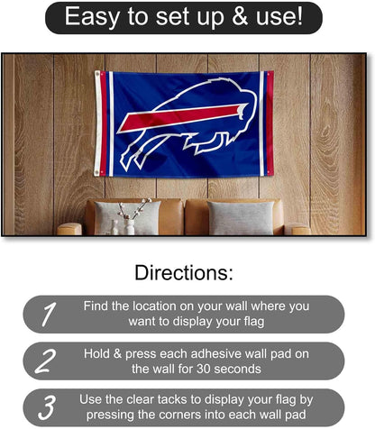 Buffalo Bills Banner and Tapestry Wall Tack Pads