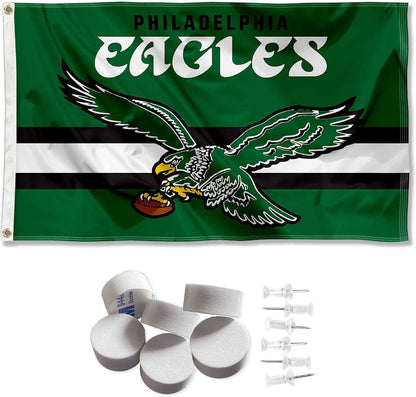Philadelphia Eagles Throwback Retro Vintage Banner and Tapestry Wall Tack Pads
