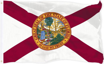 Florida Flag 3X5 Outdoor Double Sided Heavy Duty Durable 3 Ply Florida State Flags Banner with 2 Grommets