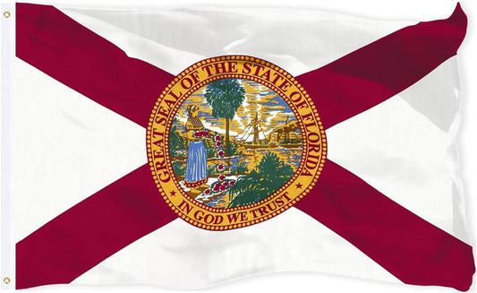 Florida Flag 3X5 Outdoor Double Sided Heavy Duty Durable 3 Ply Florida State Flags Banner with 2 Grommets