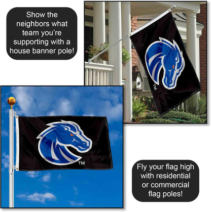 Boise State Broncos Black 3X5 Flag