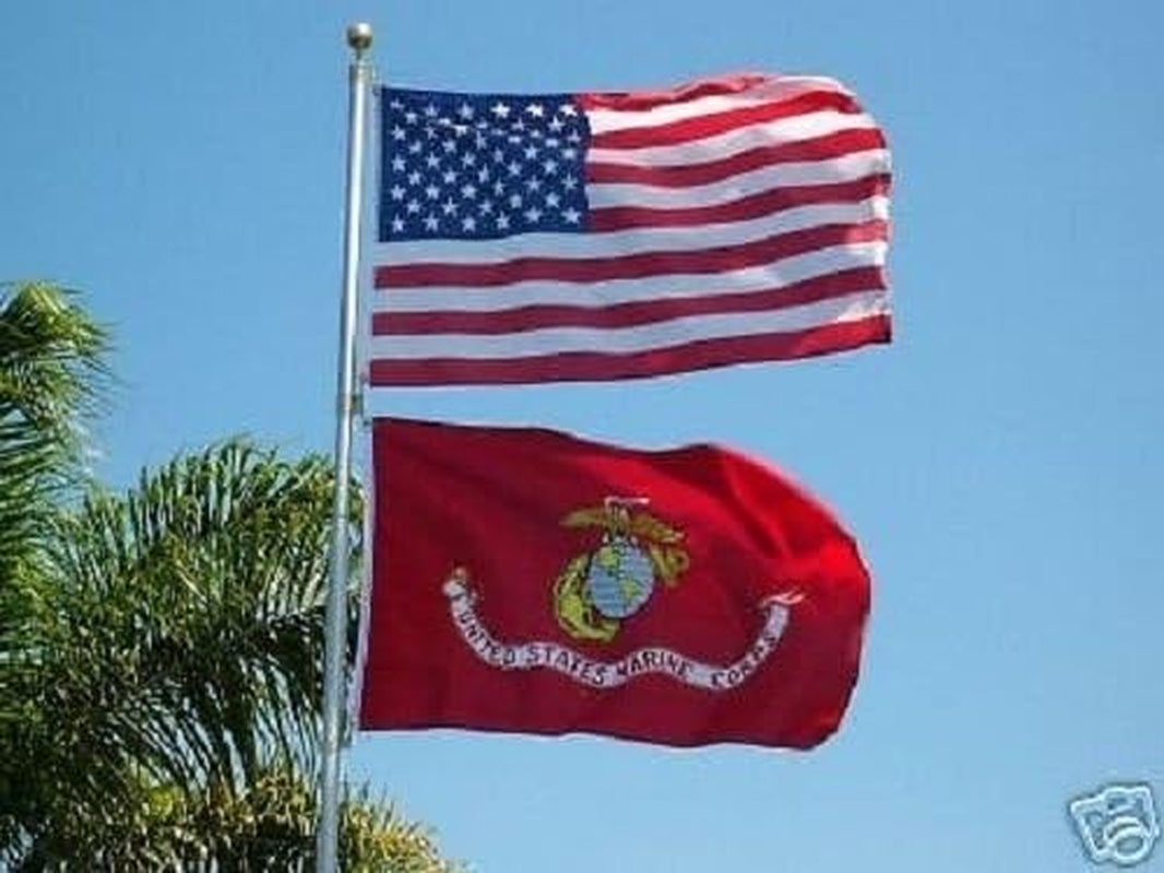Wholesale Lot of 3x5 American and USMC Marine Corps EGA Flags Banners