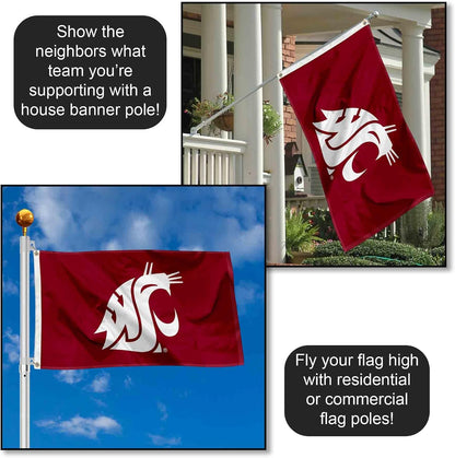 Washington State Cougars WSU University Large College Flag
