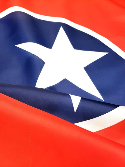 3X5 Tennessee Flag with Two Brass Grommets, Double Stitched Edges, and 100% Polyester Fabric, Tennessee State Flags 3X5, 3X5 Tennessee State Flag, State Flag of Tennessee