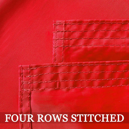 Embroidered Double Sided USMC Marine Corps Flag 3X5 Outdoor- 3Ply Heavy Duty 300D Nylon 4 Rows Sewn- All Weather United States Official Marines Corps Flags Banner with 2 Brass Grommets
