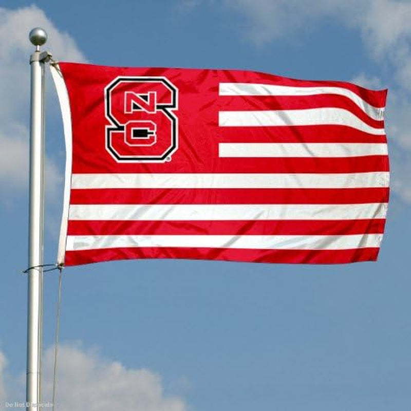North Carolina State Wolfpack Stars and Stripes Nation Flag
