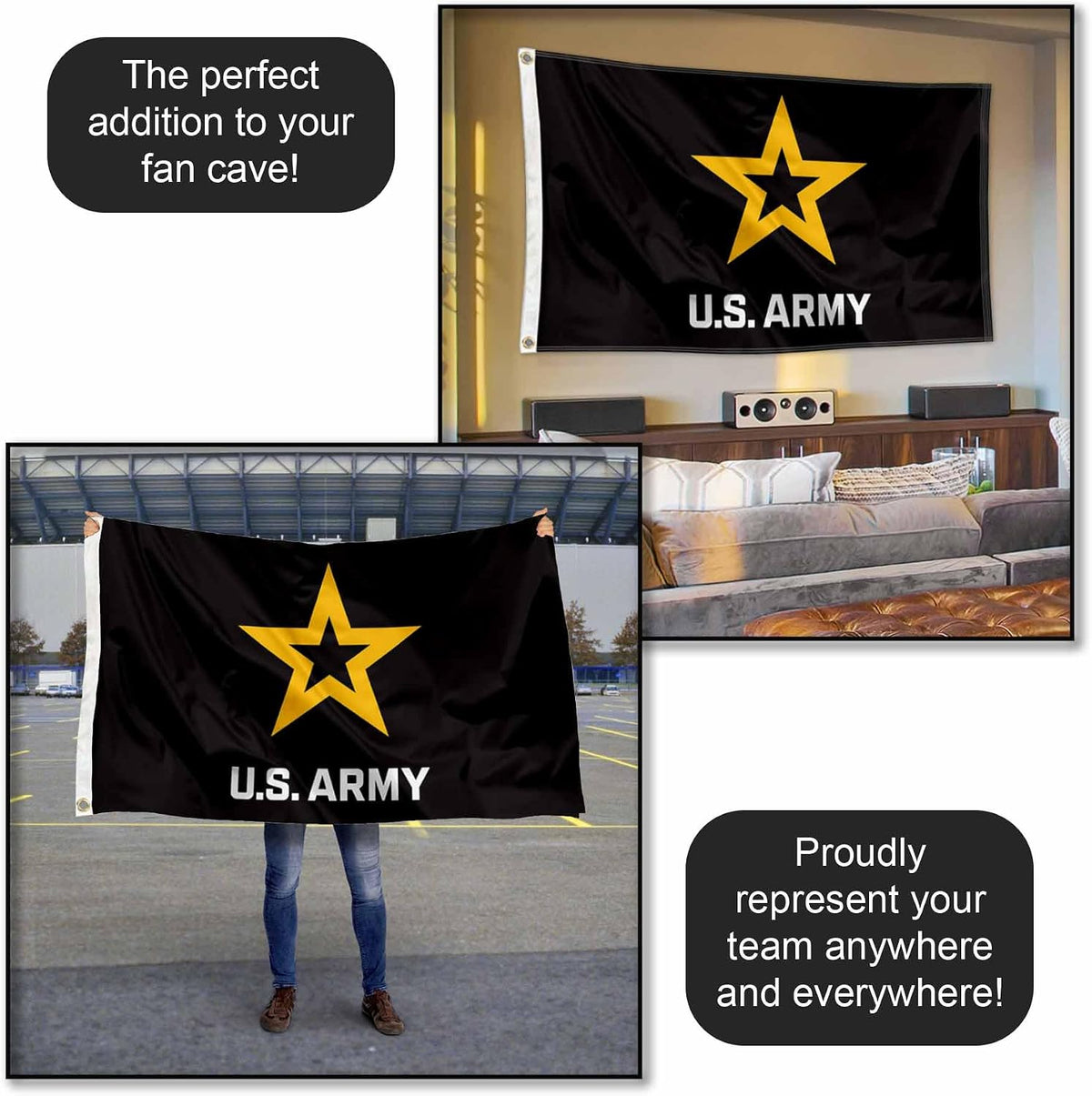 US Army United States Army Logo Large Grommet Banner Flag