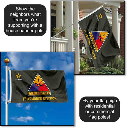 US Army 1St Armored Division Banner Grommet 3X5 Flag