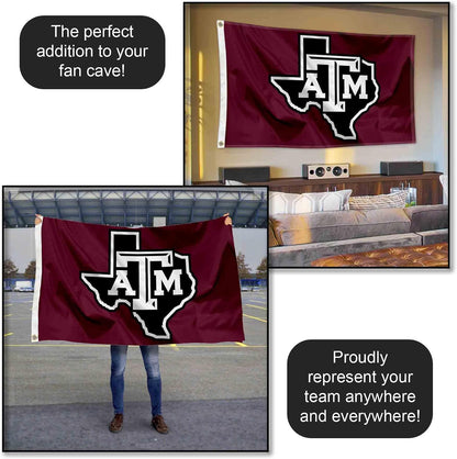Texas A&M University Lone Star 3X5 Flag