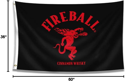 Fireball 3'X5' Flag Banner 