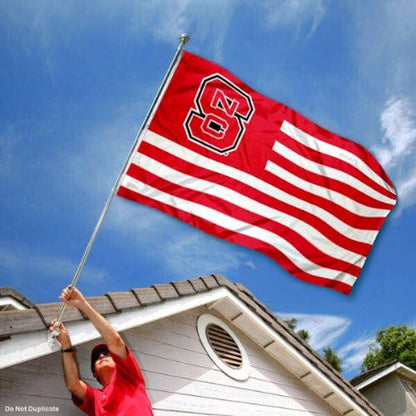 North Carolina State Wolfpack Stars and Stripes Nation Flag
