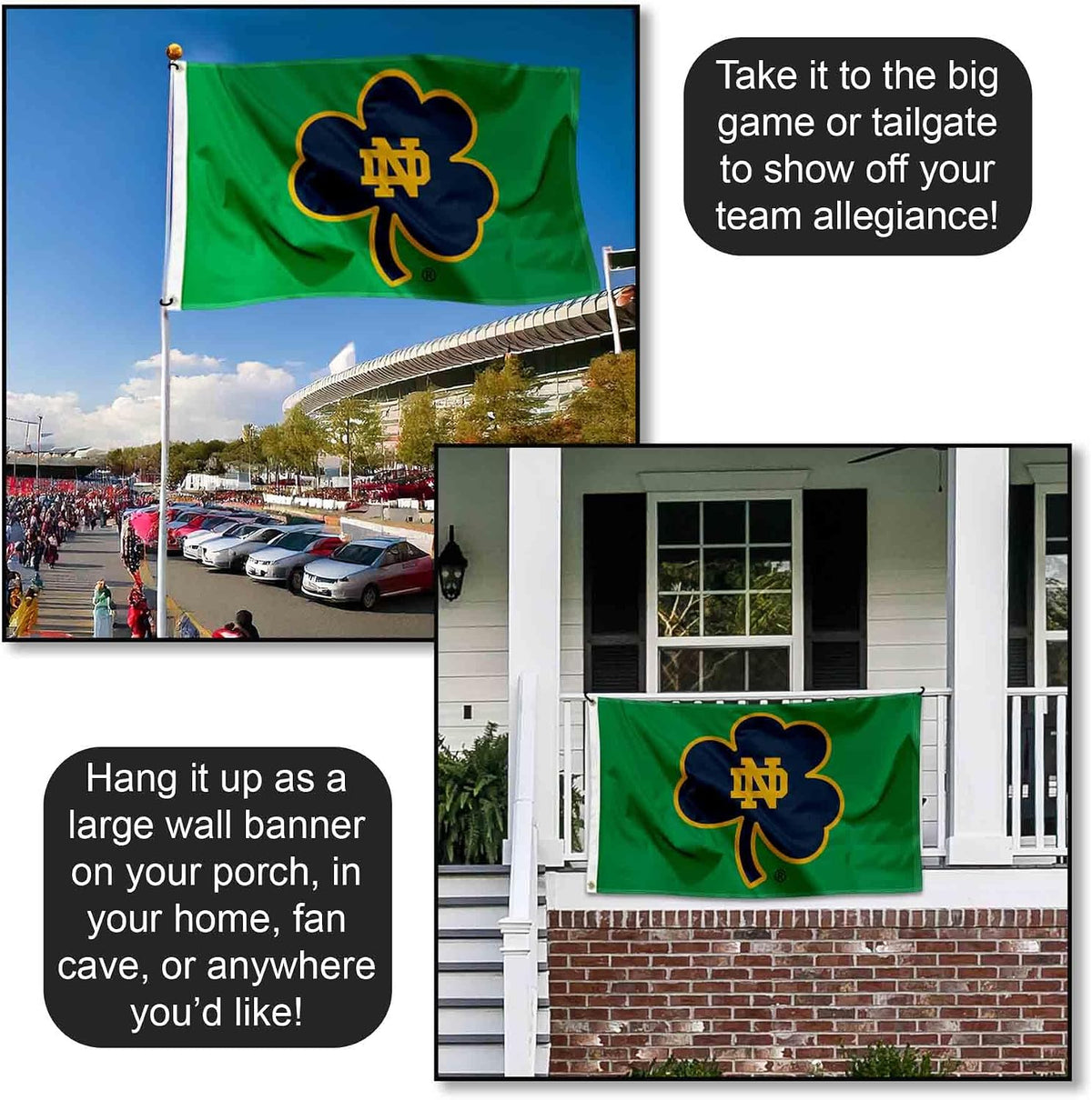 Irish Shamrock 3X5 Banner Flag