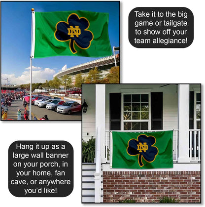 Irish Shamrock 3X5 Banner Flag