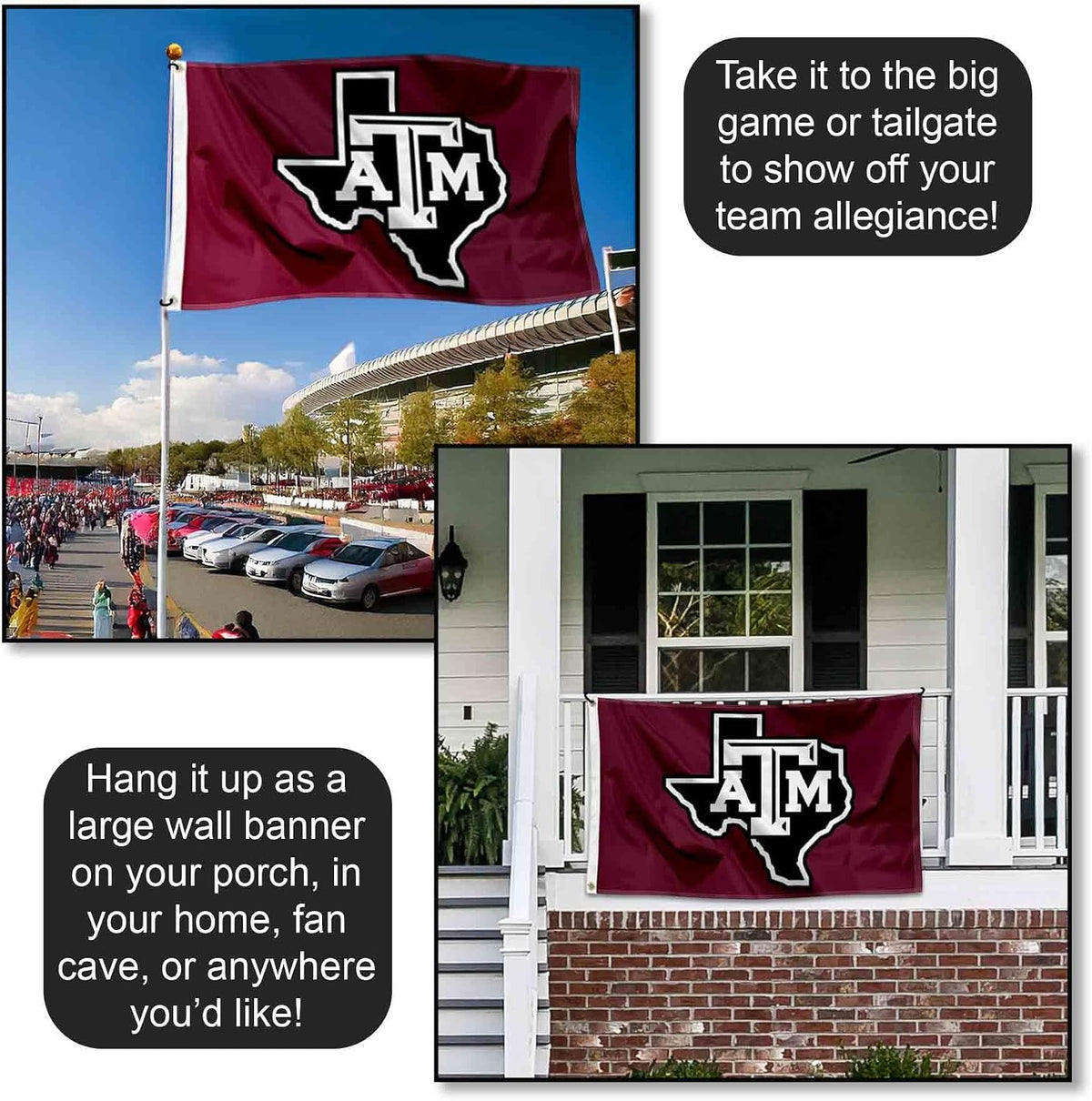 Texas A&M University Lone Star 3X5 Flag