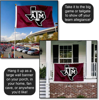 Texas A&M University Lone Star 3X5 Flag
